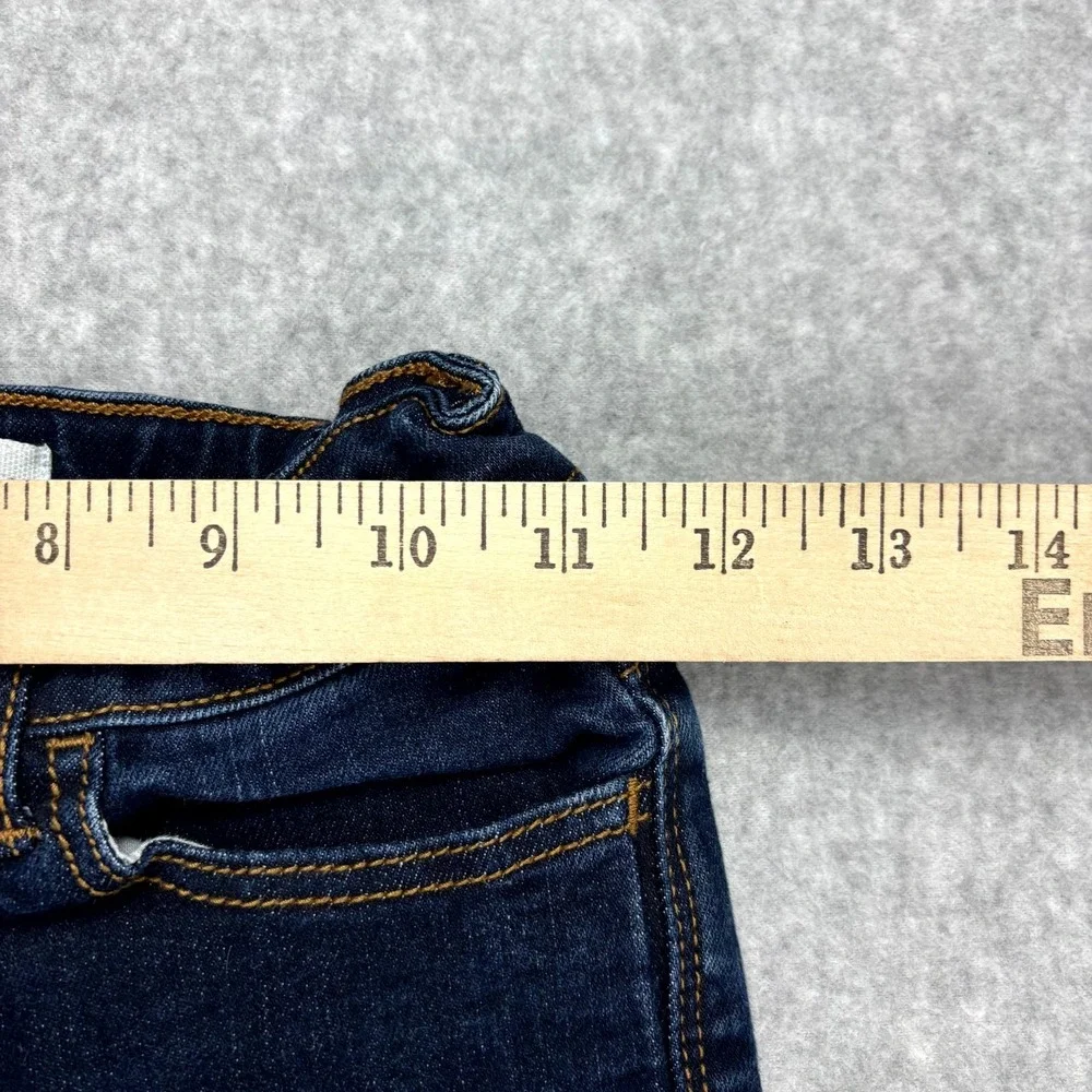 GAP Jeans Girls 10 Blue Denim Dark Wash Single Stretch Classic 5 Pocket Slim Fit